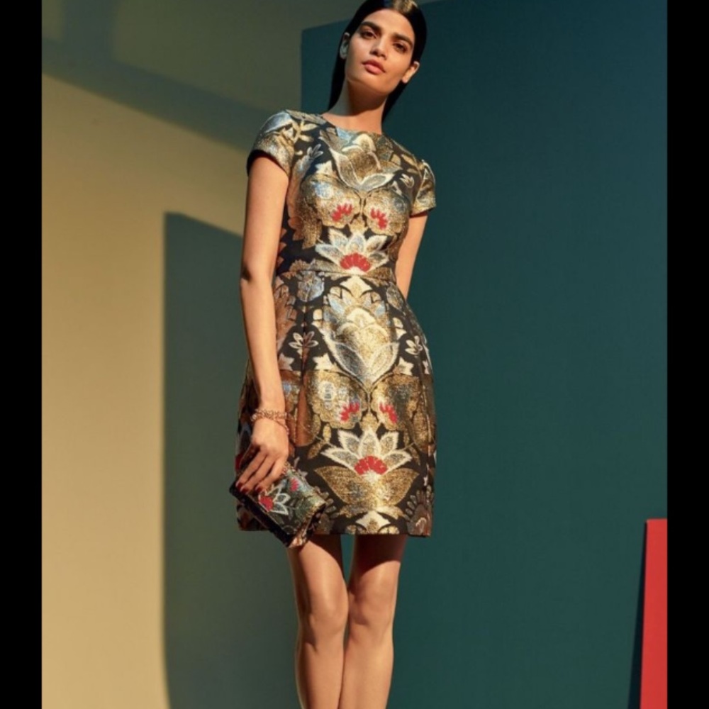 Ted Baker Imoen metallic dress